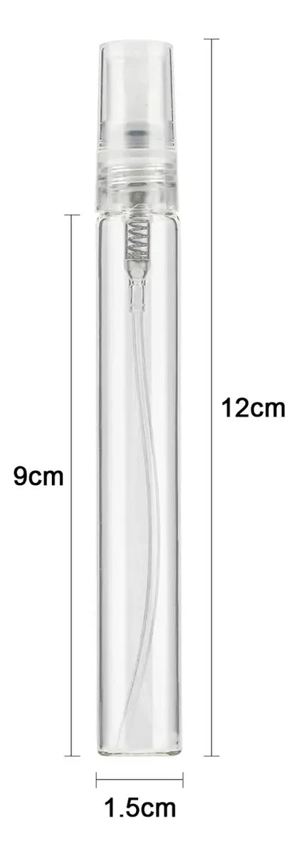 Decants Perfume Spray Aerosol Atomizador Vidrio 10 ml portable recargable reutilizable