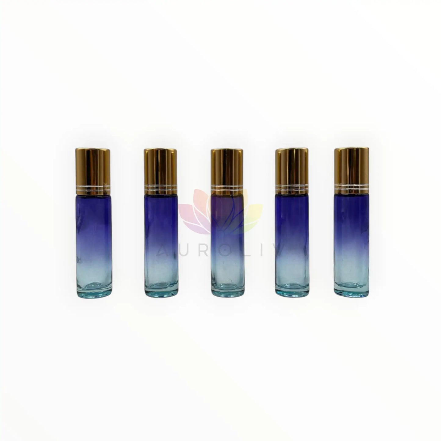 Roll on 10ml degrade morado celeste vidrio grueso