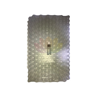 Bandeja 192 unidades gotarios 10ml transparente tapa plateada