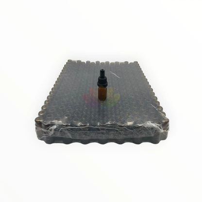 Bandeja Gotario 5 ml ambar tapa negra con sello