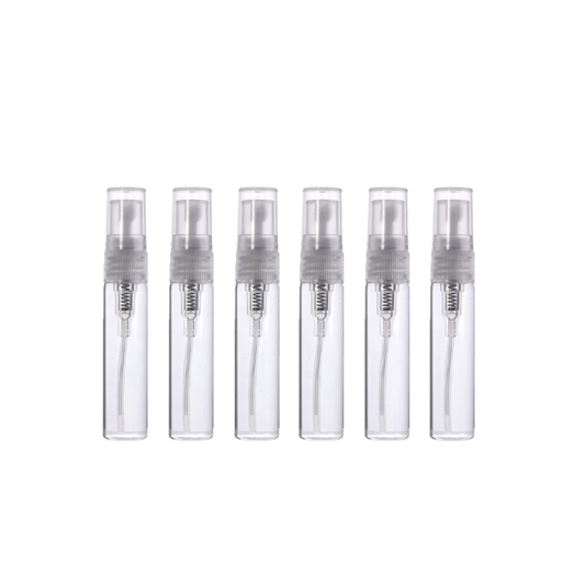 Decants Perfume Spray Aerosol Atomizador Vidrio 5 ml portable recargable reutilizable