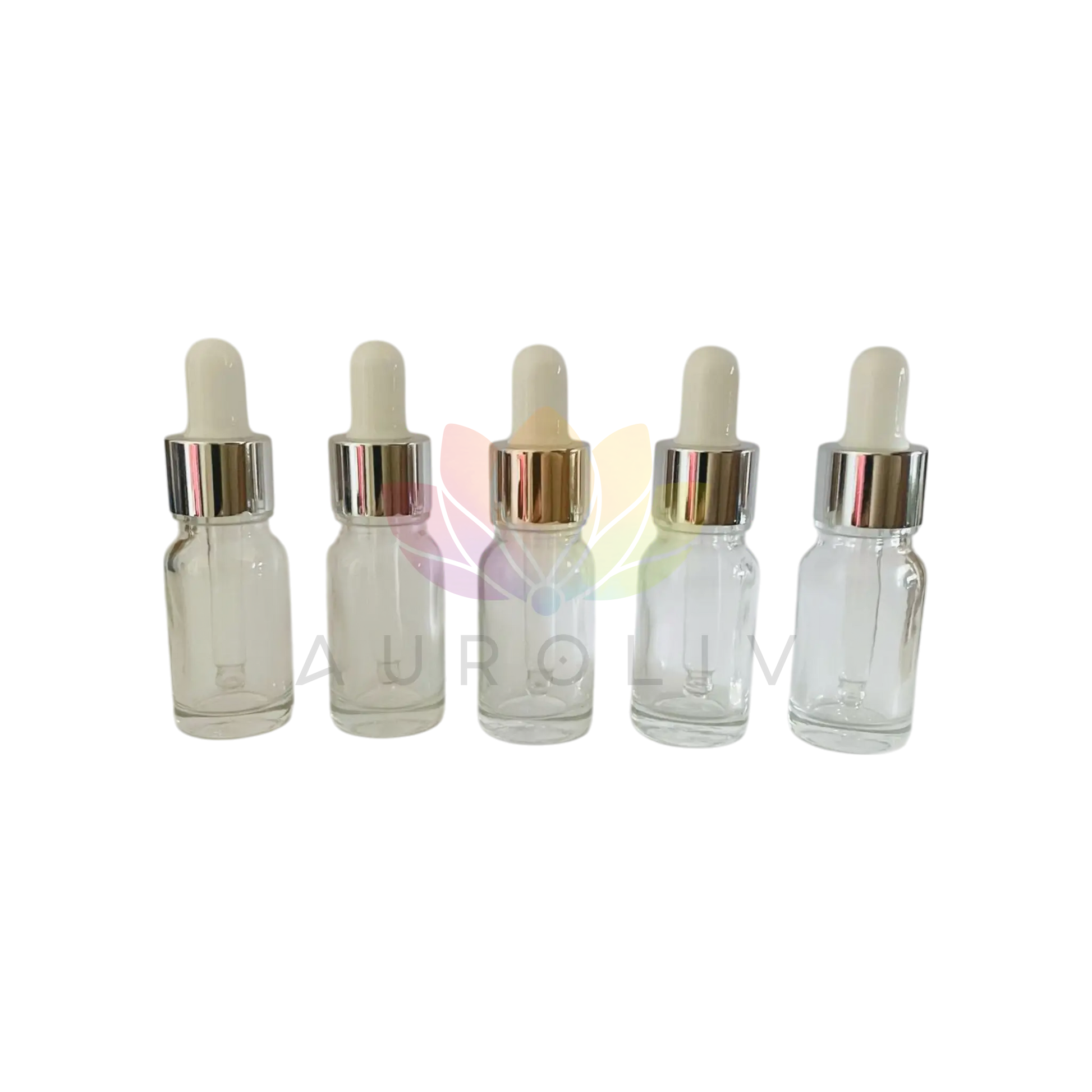 Gotario 10ml transparente tapa plateada