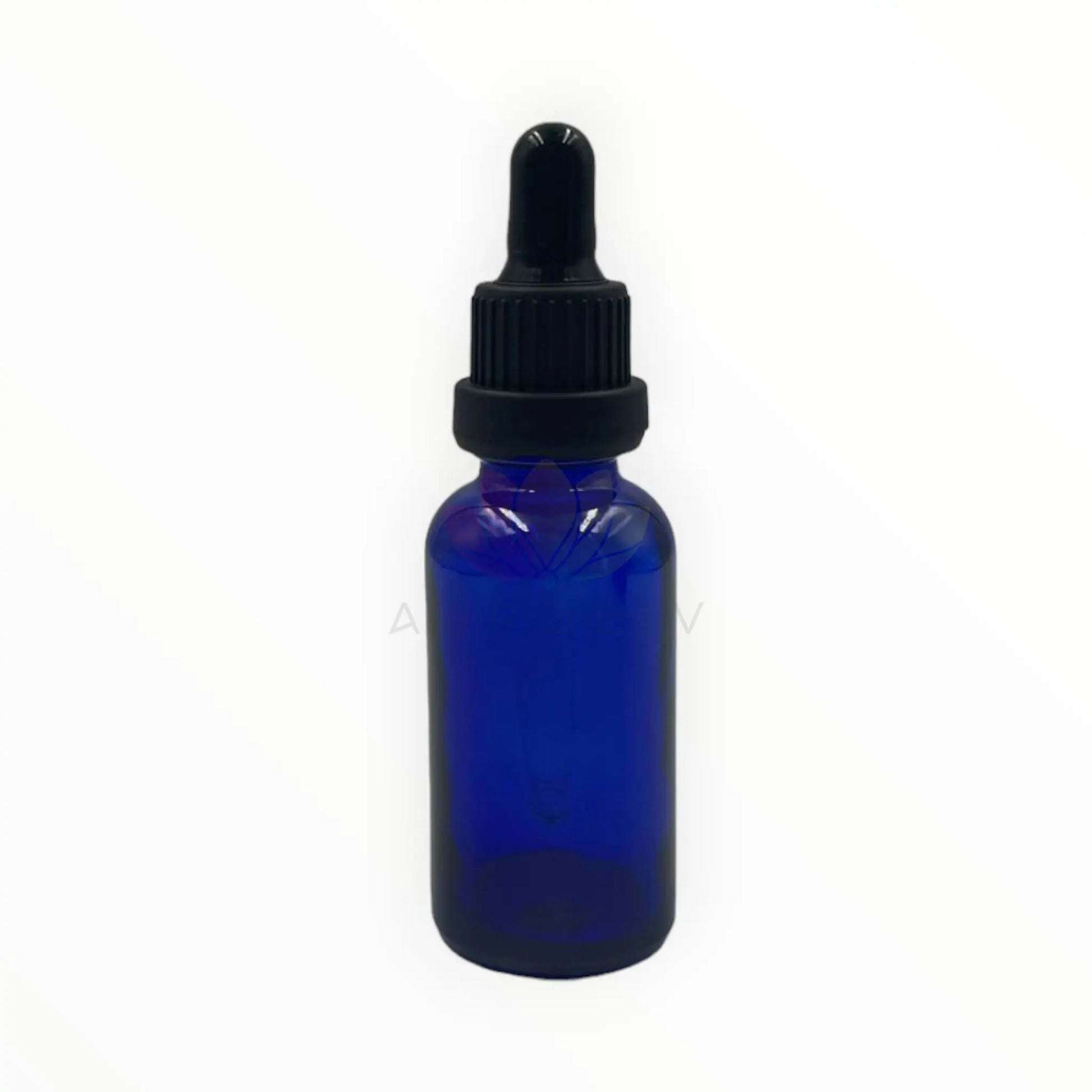 Gotero 30ml azul tapa negra con sello