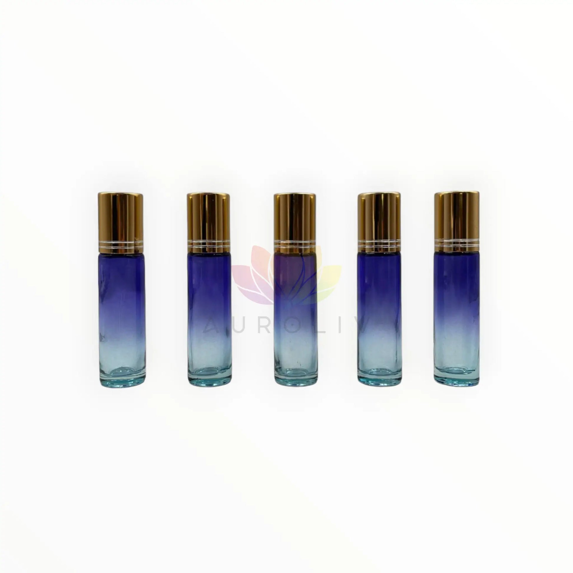 Roll on 10ml degrade morado celeste vidrio grueso