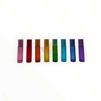Roll on vidrio 10ml cromados colores