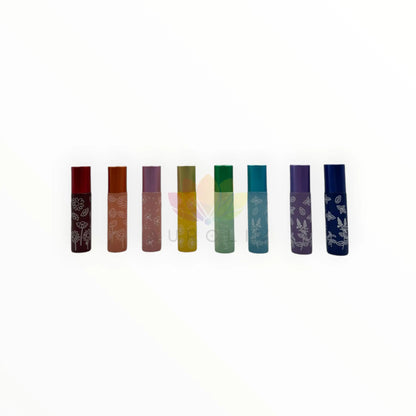 Roll on vidrio 10ml disenos colores
