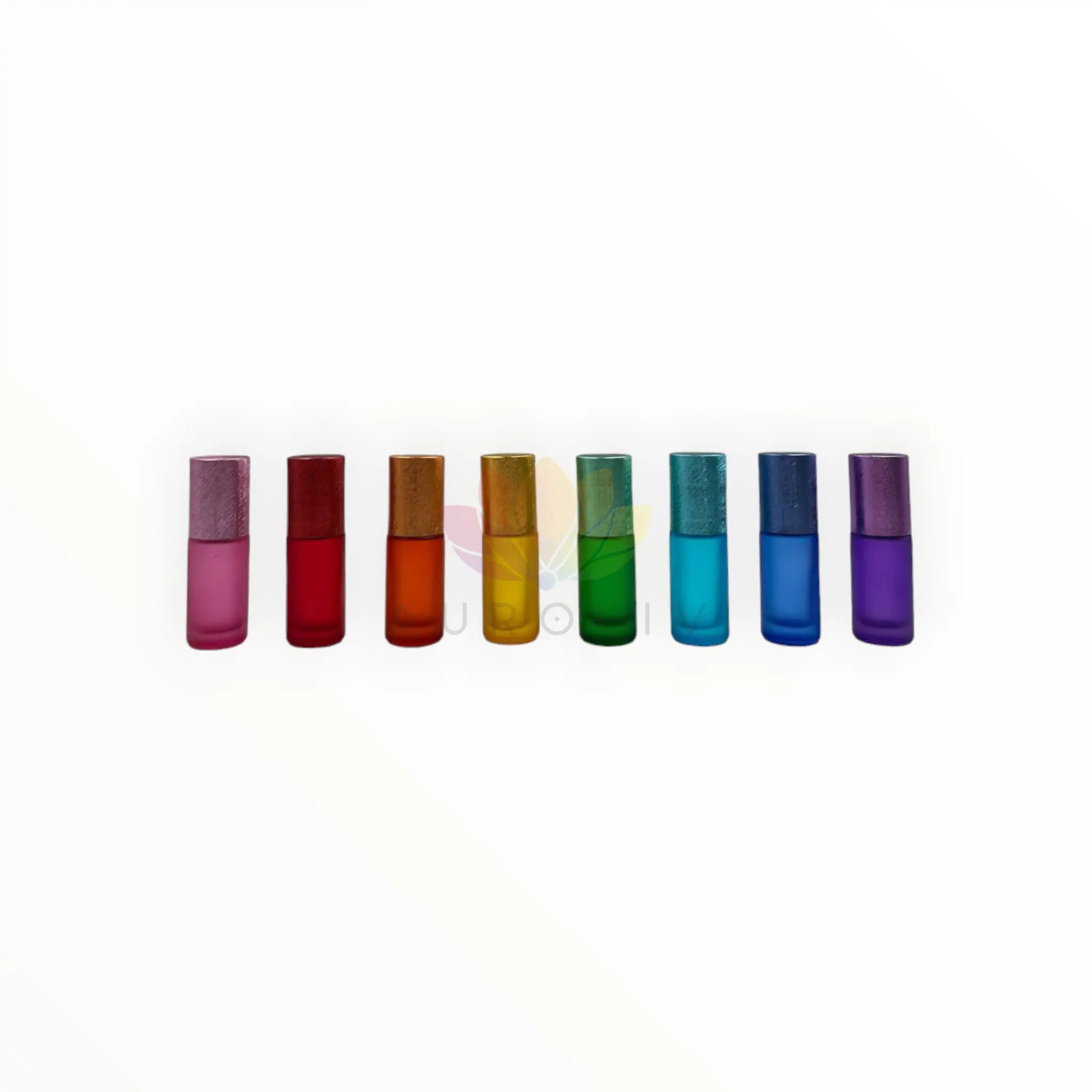 Roll on vidrio 5 ml cromados colores
