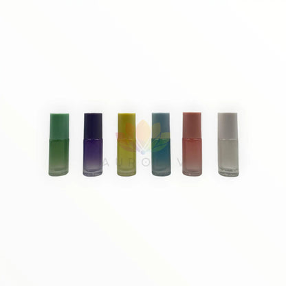 Roll on vidrio 5 ml difuminados colores